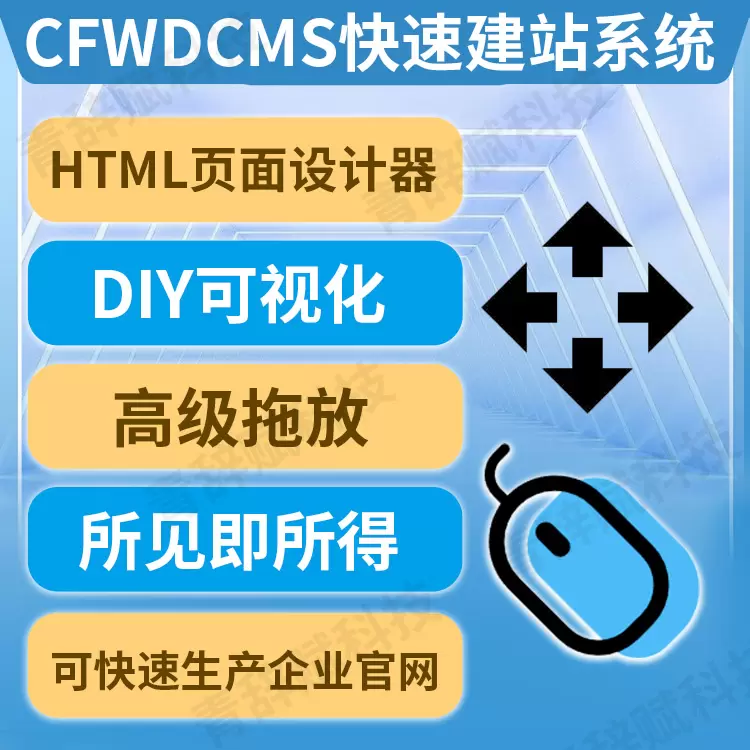 CFWDCMS页面html设计器